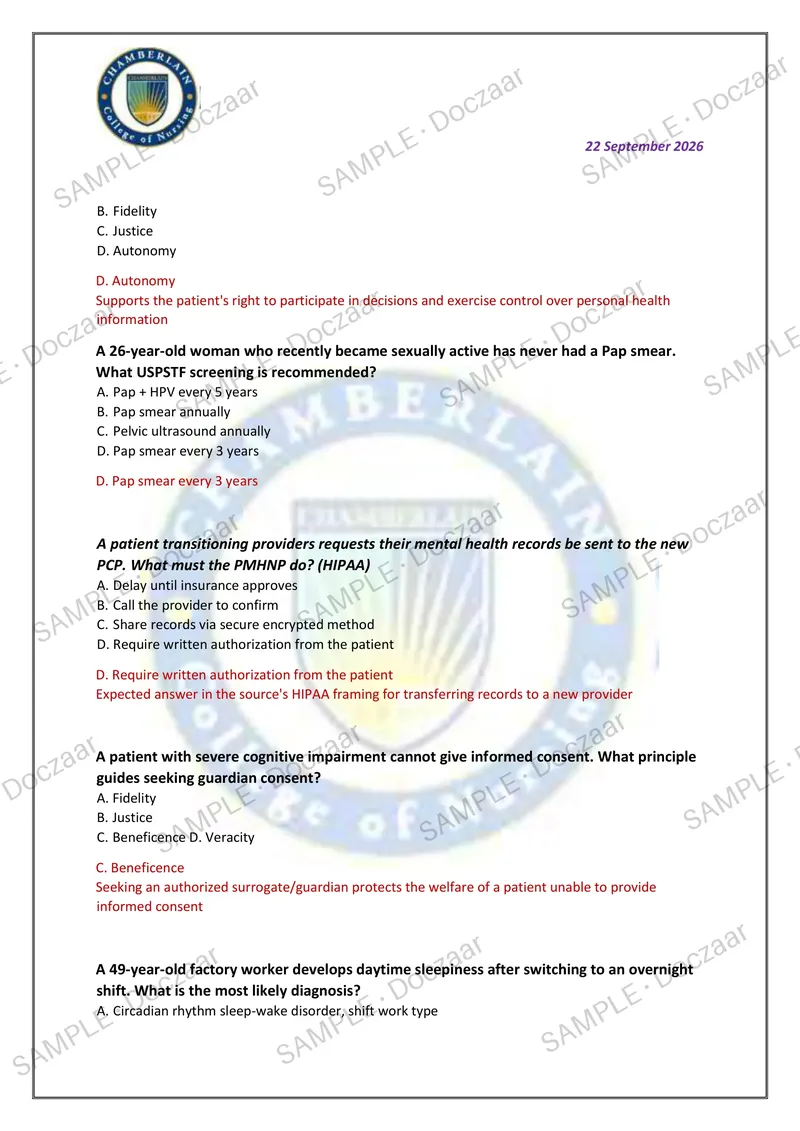 Preview page 33 of NR 607 CEA EXAM 2026/2027 | 150 HIGH-YIELD QUESTIONS & VERIFIED ANSWERS | WITH EXPLANATIONS | LATEST TEST PREP | RECENT