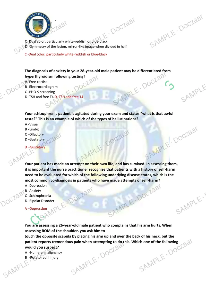 Preview page 18 of NR 603 CEA NEWEST 2026/2027 ACTUAL EXAM 150  QUESTIONS AND CORRECT (VERIFIED ANSWERS)  COVERING RECENT AND MOST TESTED Q