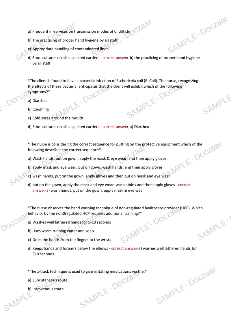 Preview page 7 of INP 2 EXAM 1 2026/2027 | 70 HIGH-YIELD QUESTIONS & VERIFIED ANSWERS | LATEST TEST PREP | RECENT & MOST TESTED TOPICS | A