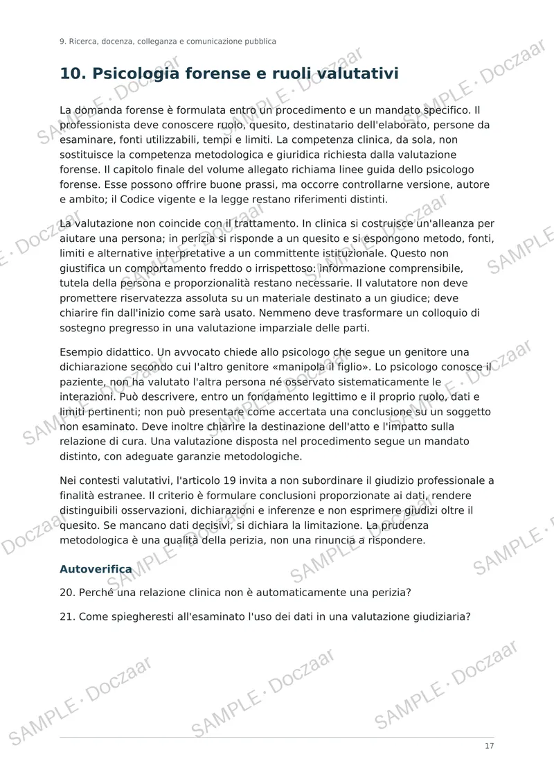 Preview page 12 of Prova pratico valutativa per psicologi - deontologia ed etica
