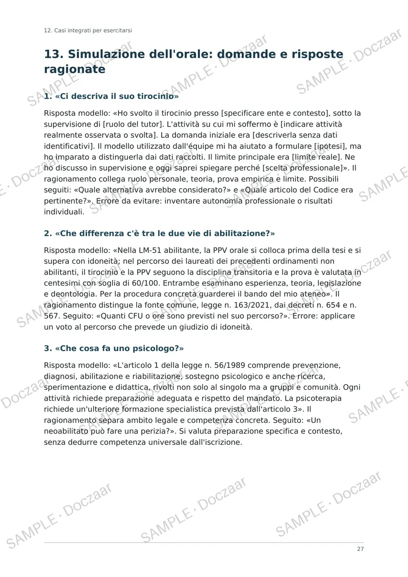 Preview page 22 of Prova pratico valutativa per psicologi - deontologia ed etica