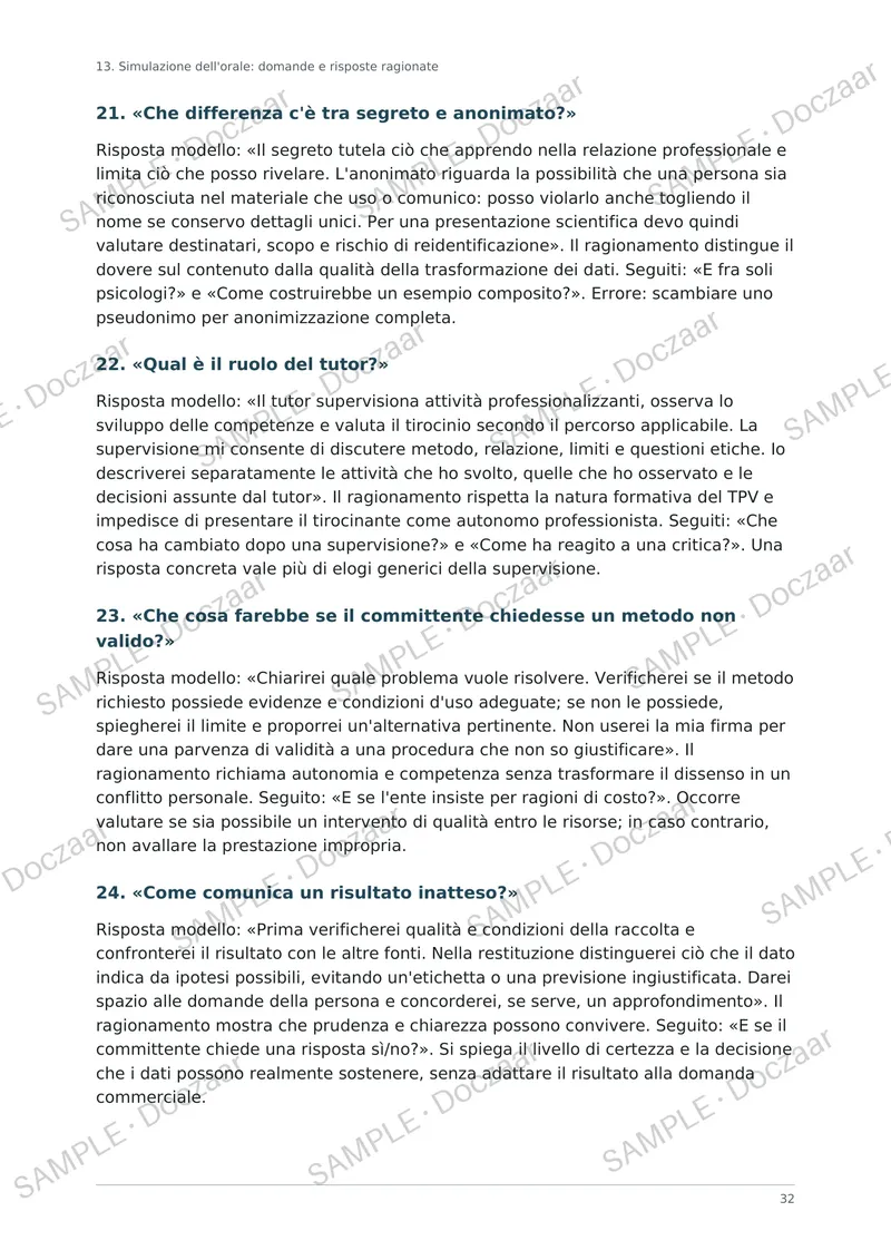 Preview page 27 of Prova pratico valutativa per psicologi - deontologia ed etica