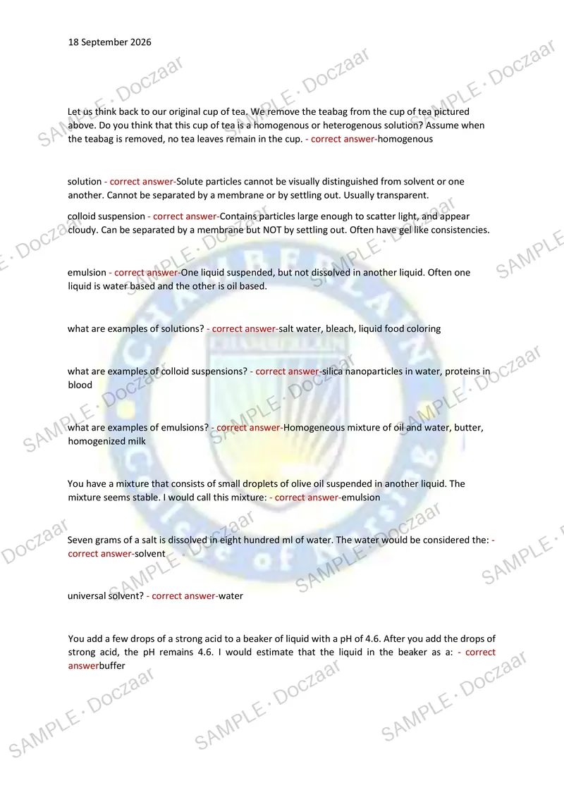 Preview page 4 of BIOS 251 BIO 251 WEEK 8 EXAM 2026/2027 | 150 HIGH-YIELD QUESTIONS & VERIFIED ANSWERS | LATEST TEST PREP | RECENT & MOST