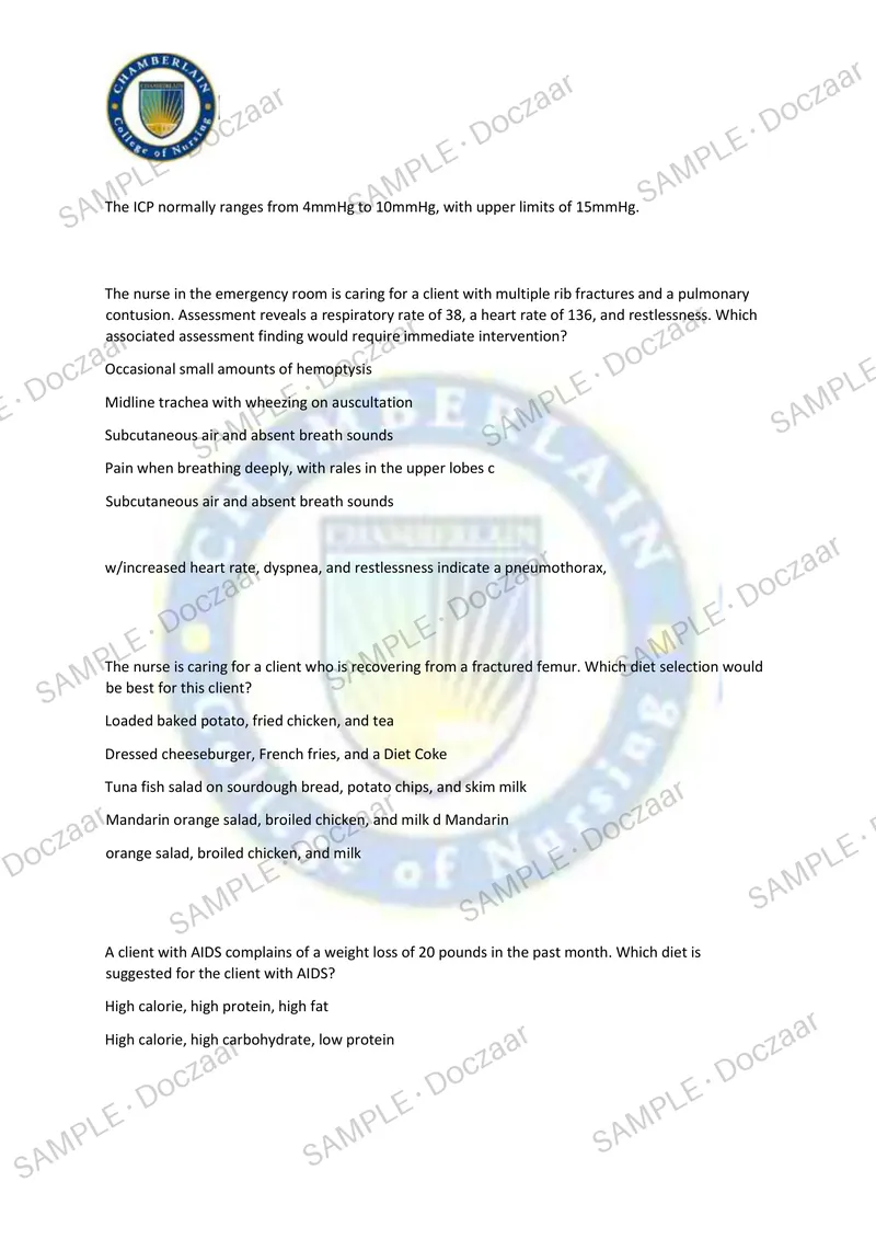Preview page 80 of NCLEX RN TEST 1 2026/2027 | 350 HIGH-YIELD QUESTIONS & VERIFIED ANSWERS | LATEST TESTBANK | RECENT & MOST TESTED TOPICS