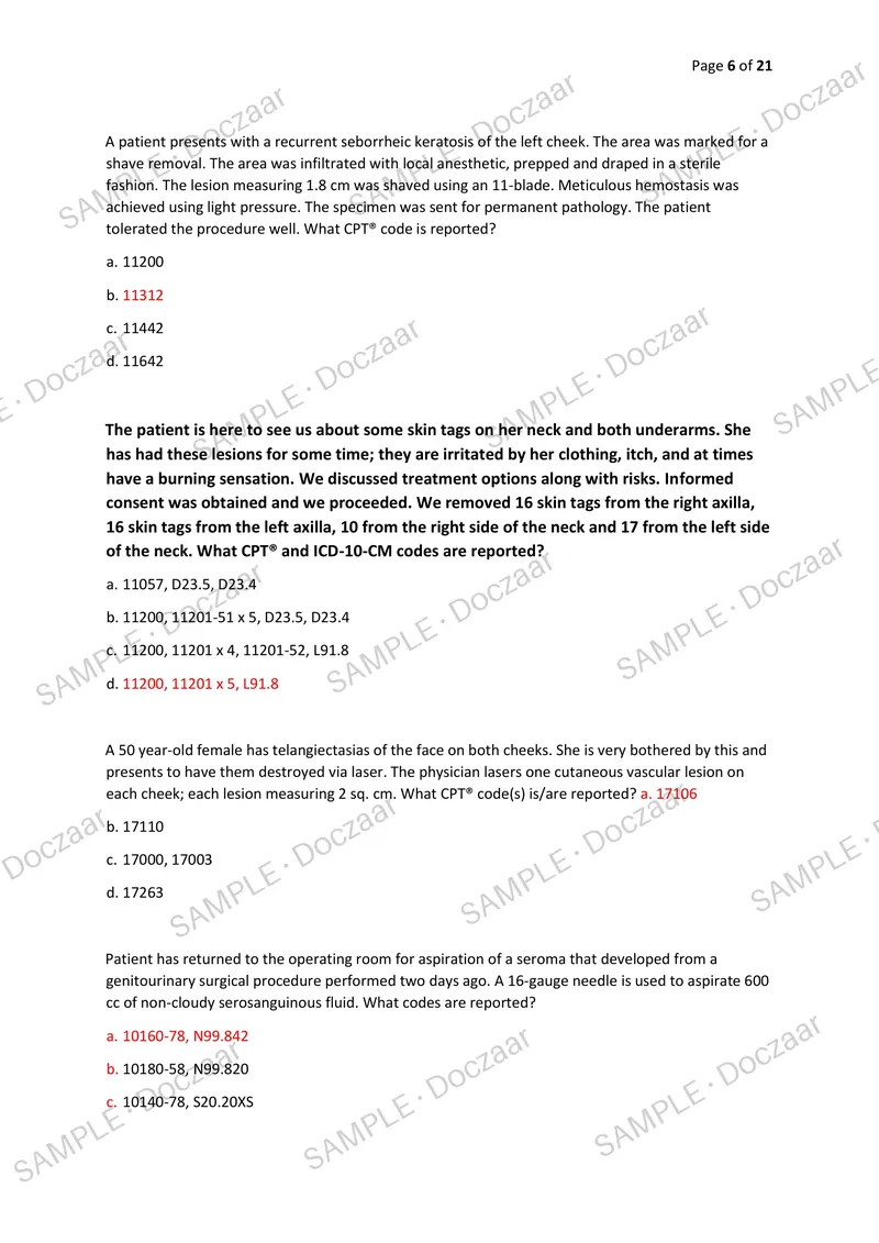 Preview page 6 of CPC EXAM 2026/2027 | 100 HIGH-YIELD QUESTIONS & VERIFIED ANSWERS | LATEST TEST PREP | RECENT & MOST TESTED TOPICS | A+ P