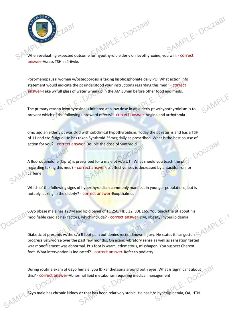 Preview page 35 of NR601 FINAL EXAM 2026/2027 | 300 HIGH-YIELD QUESTIONS & VERIFIED ANSWERS | LATEST TESTBANK | RECENT & MOST TESTED TOPICS