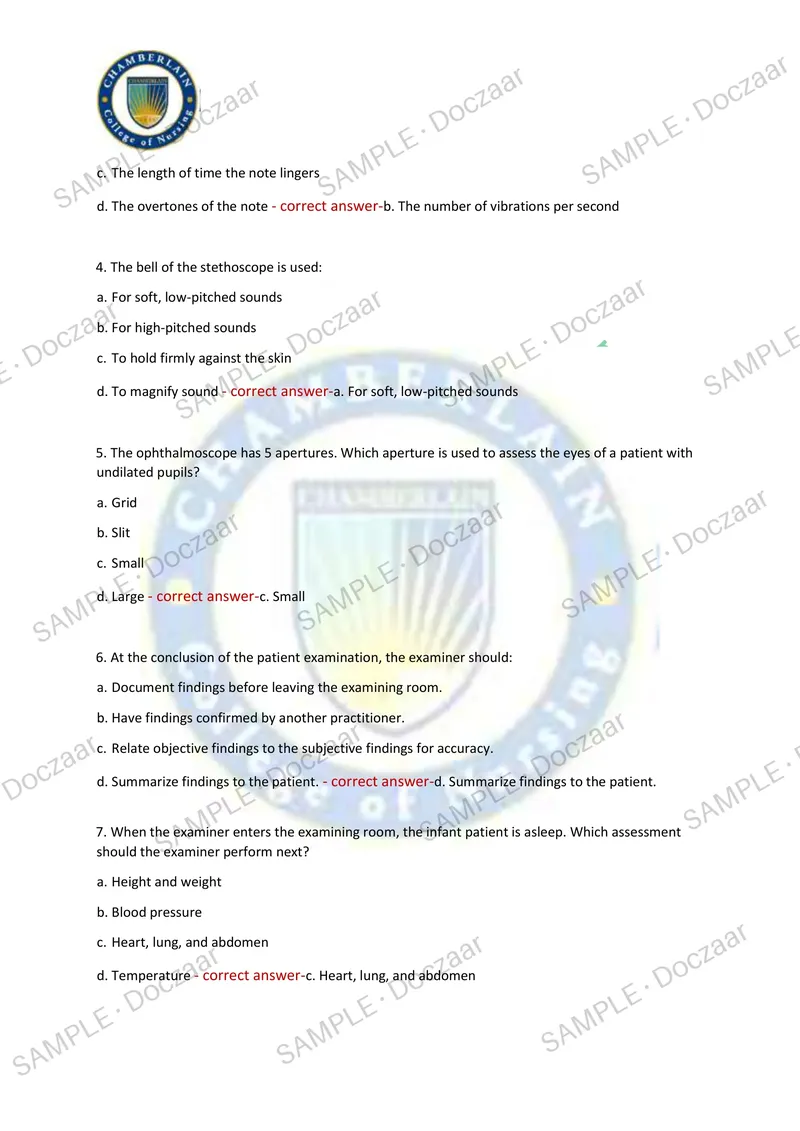 Preview page 26 of NR302 EXAM 1 2026/2027 | 140 HIGH-YIELD QUESTIONS & VERIFIED ANSWERS | LATEST TEST PREP | RECENT & MOST TESTED TOPICS |