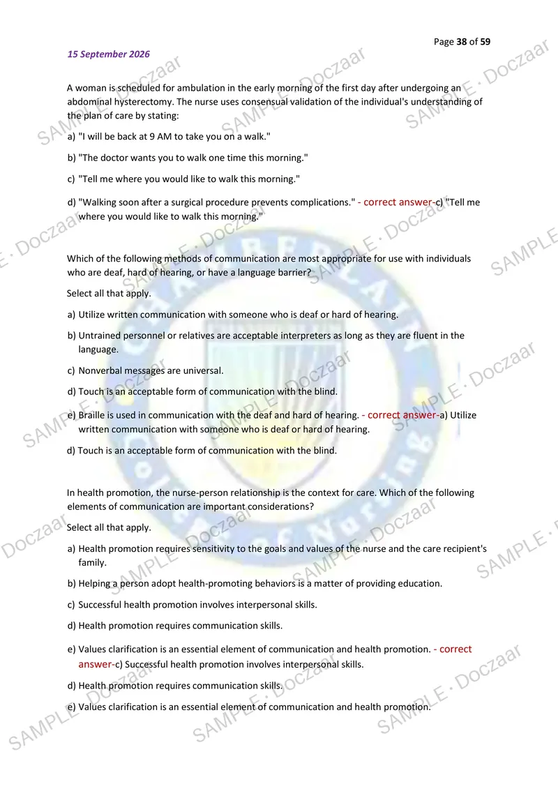 Preview page 38 of NR222 EXAM 2026/2027 | 200 HIGH-YIELD QUESTIONS & VERIFIED ANSWERS | LATEST TESTBANK | RECENT & MOST TESTED TOPICS | A+