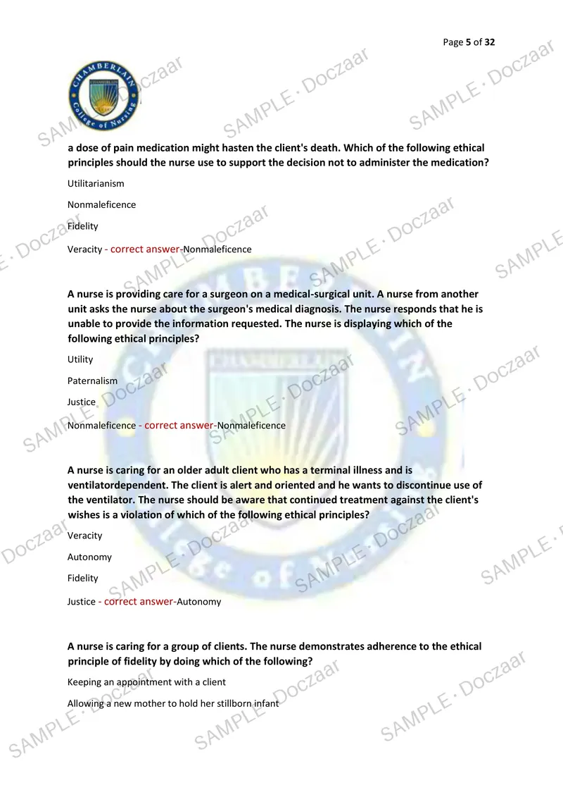 Preview page 5 of NR222 HEALTH AND WELLNESS COMPREHENSIVE EXAM 2026/2027 | 130 HIGH-YIELD QUESTIONS & VERIFIED ANSWERS | LATEST TEST PREP