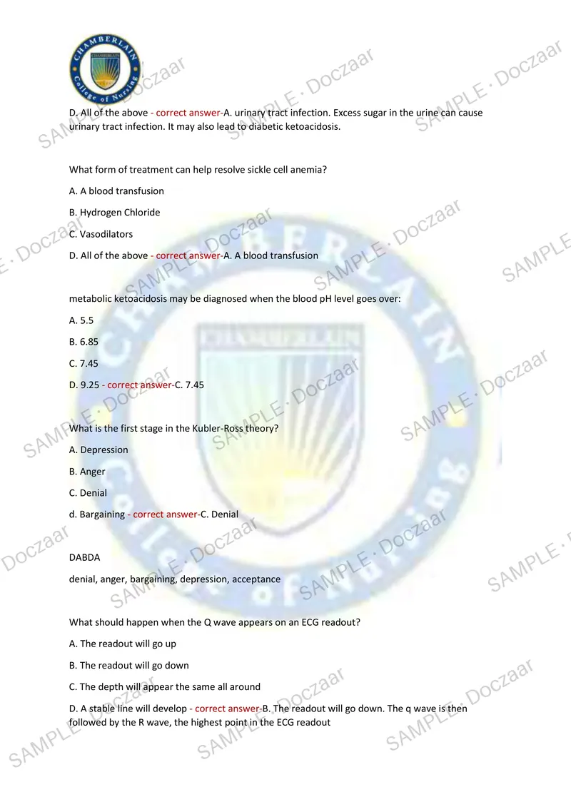 Preview page 8 of CMSRN NEWEST 2026/2027 ACTUAL EXAM 80  QUESTIONS AND CORRECT (VERIFIED ANSWERS)  COVERING RECENT AND MOST TESTED QUESTIO
