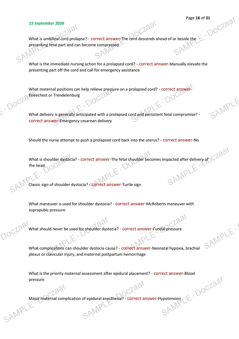 Preview page 16 of WGU D447 NEW OA BOSS EDITION 2026/2027 | 350 HIGH-YIELD QUESTIONS & VERIFIED ANSWERS | LATEST TESTBANK | RECENT & MOST T