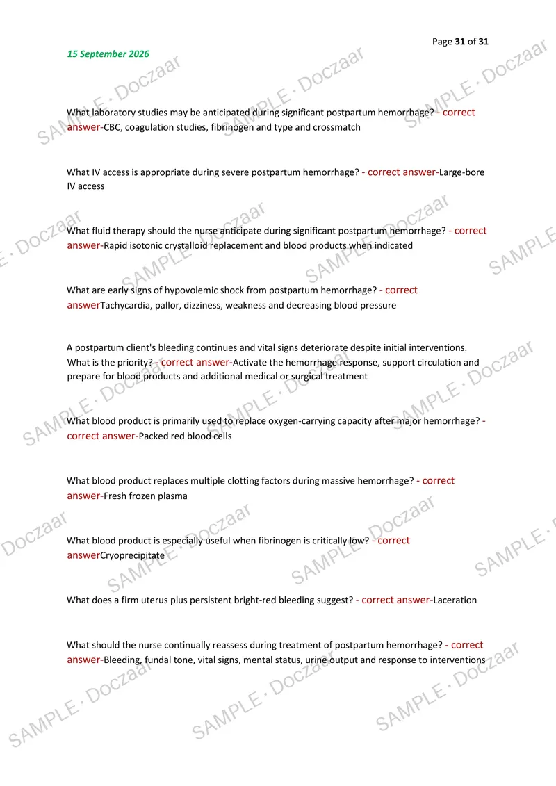 Preview page 31 of WGU D447 NEW OA BOSS EDITION 2026/2027 | 350 HIGH-YIELD QUESTIONS & VERIFIED ANSWERS | LATEST TESTBANK | RECENT & MOST T