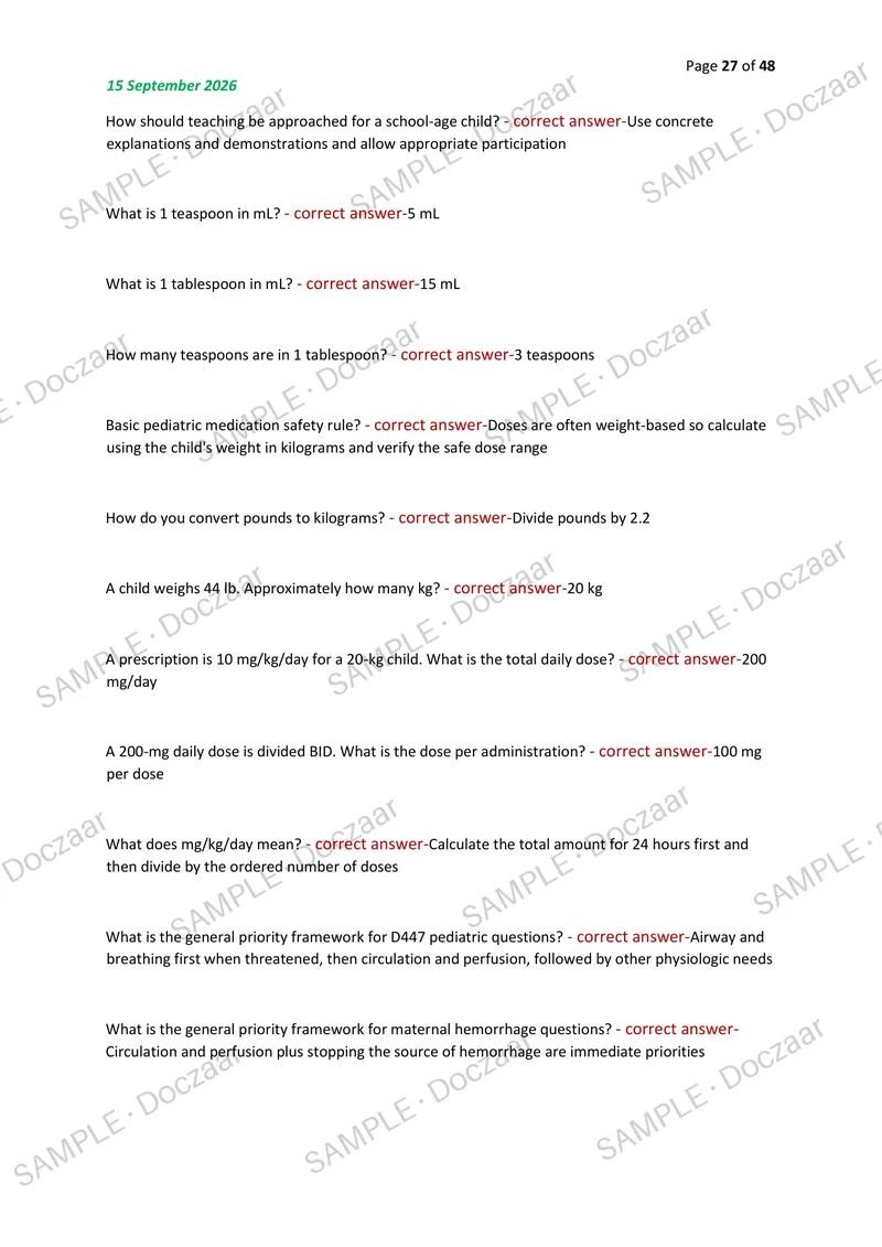 Preview page 27 of WGU D447 NEW OA MIDTERM BOSS EDITION 2026/2027 | 500 HIGH-YIELD QUESTIONS & VERIFIED ANSWERS | LATEST TESTBANK | RECENT