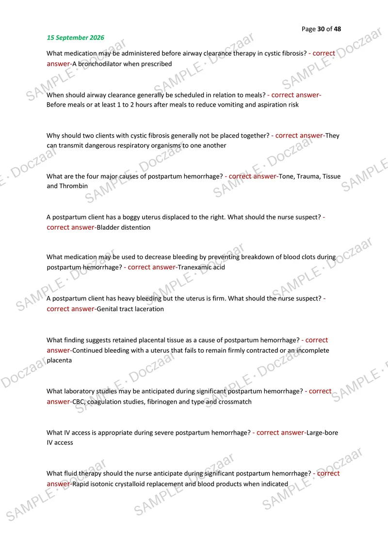 Preview page 30 of WGU D447 NEW OA MIDTERM BOSS EDITION 2026/2027 | 500 HIGH-YIELD QUESTIONS & VERIFIED ANSWERS | LATEST TESTBANK | RECENT