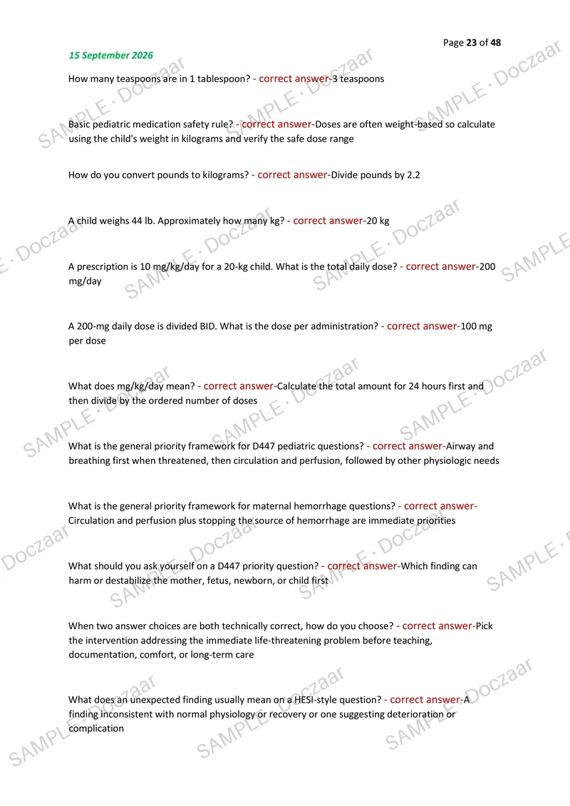 Preview page 23 of WGU D447 NEW OA FINAL BOSS EDITION 2026/2027 | 500 HIGH-YIELD QUESTIONS & VERIFIED ANSWERS | LATEST TESTBANK | RECENT &