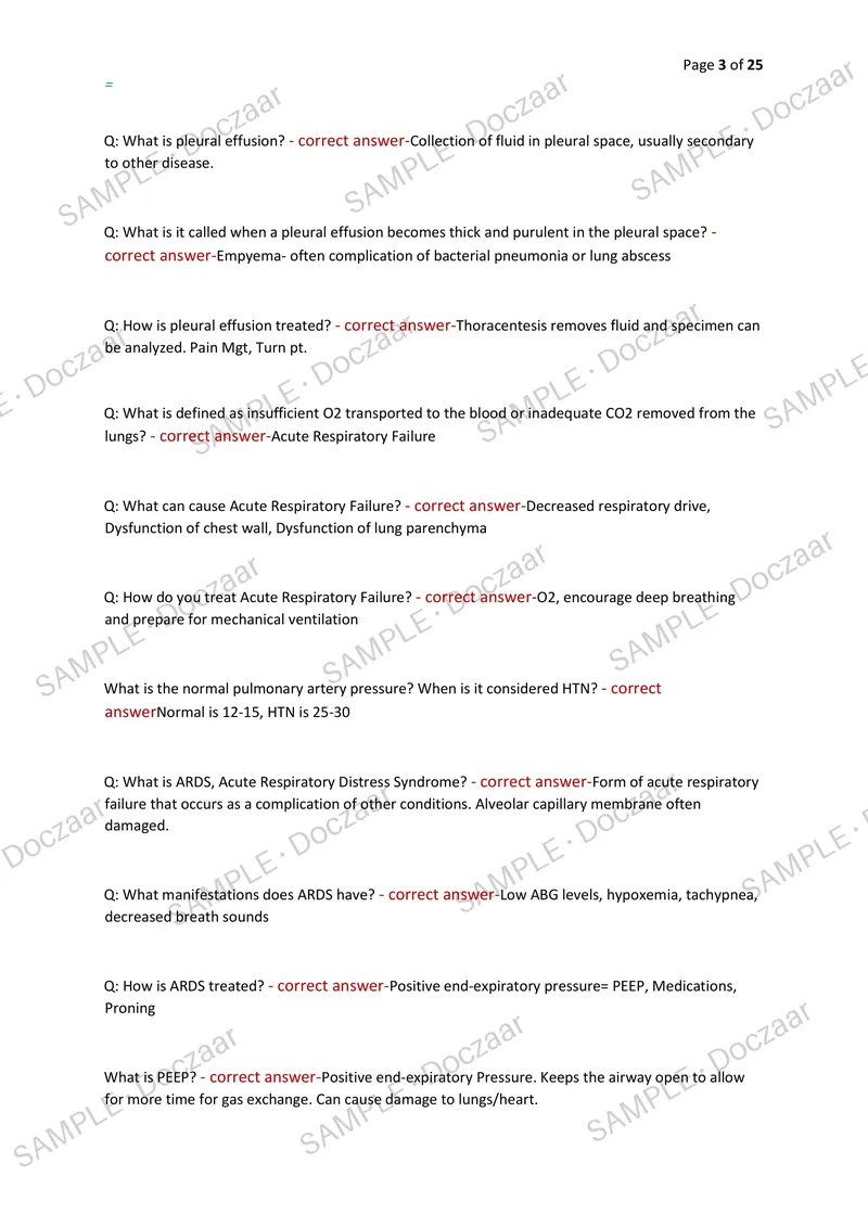Preview page 3 of ADULT HEALTH 2 EXAM 2026/2027 | 200 HIGH-YIELD QUESTIONS & VERIFIED ANSWERS | LATEST TEST PREP | RECENT & MOST TESTED TO