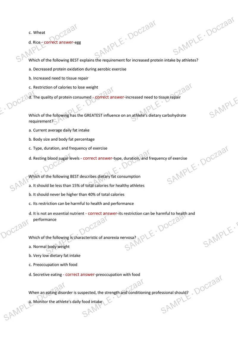 Preview page 7 of KINES 311 MIDTERM EXAM 2026/2027 | 200 HIGH-YIELD QUESTIONS & VERIFIED ANSWERS | LATEST TEST PREP | RECENT & MOST TESTED