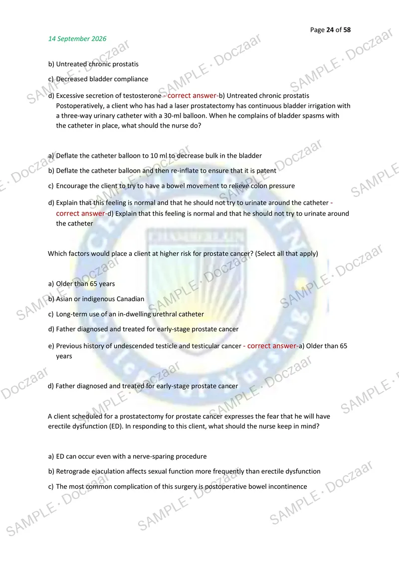 Preview page 24 of N2261 FINAL EXAM 2026/2027 | 200 HIGH-YIELD QUESTIONS & VERIFIED ANSWERS | LATEST TEST PREP | RECENT & MOST TESTED TOPIC