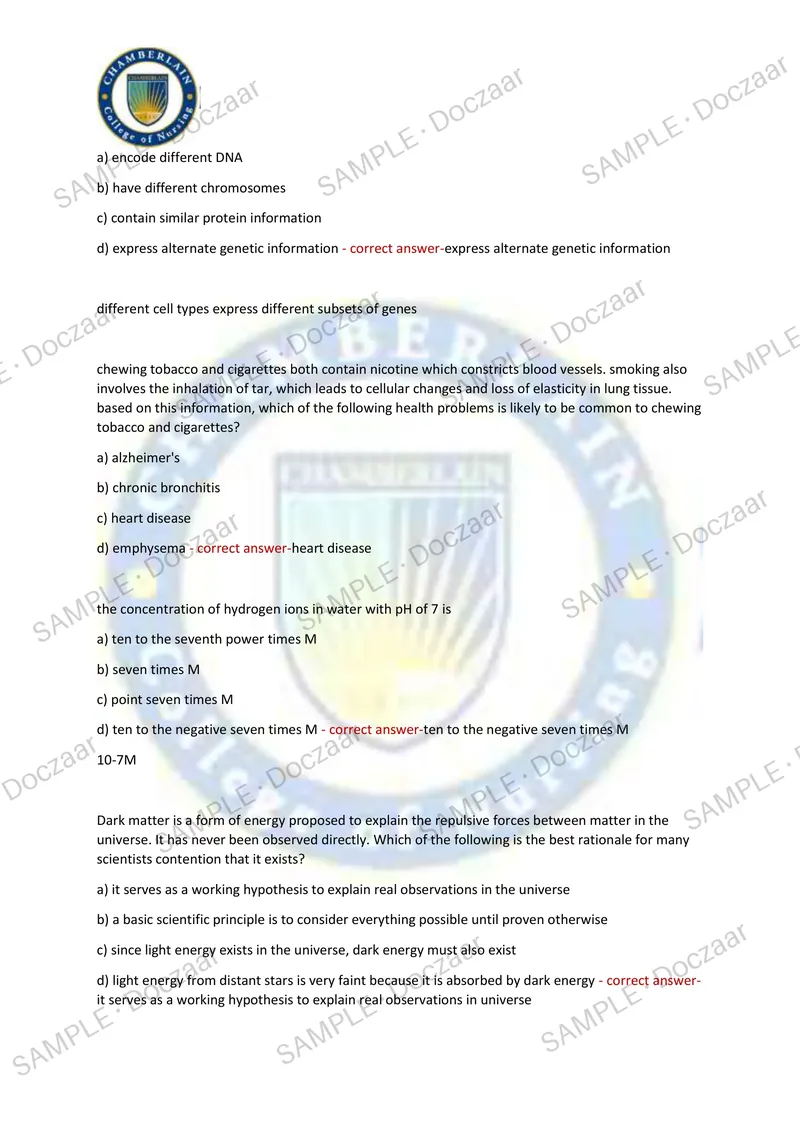 Preview page 27 of ATI TEAS 7: Science Chamberlain 2026/2027  NEWEST TEST EXAM 180 COMPREHENSIVE  QUESTIONS /FREQUENTLY MOST TESTED QUESTIO