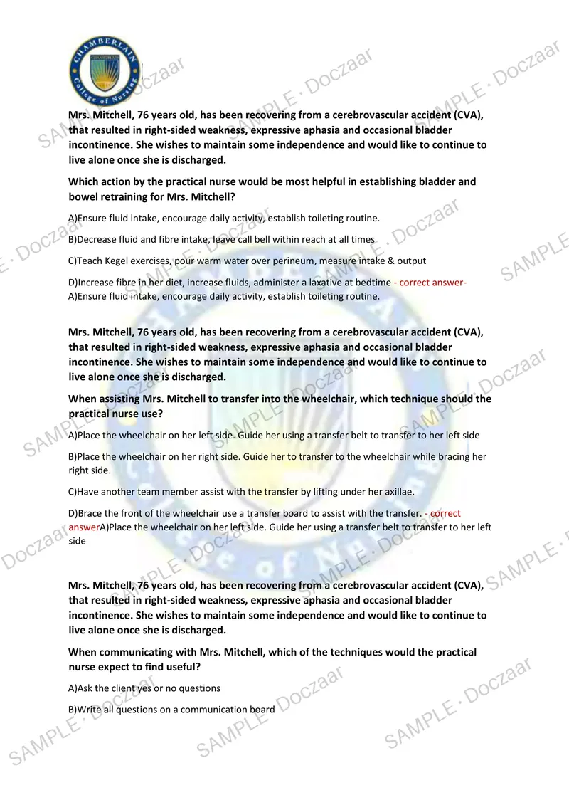 Preview page 8 of CPNRE NEWEST 2026/2027 ACTUAL TESTBANK EXAM 200  QUESTIONS AND CORRECT (VERIFIED ANSWERS) COVERING  RECENT AND MOST TEST