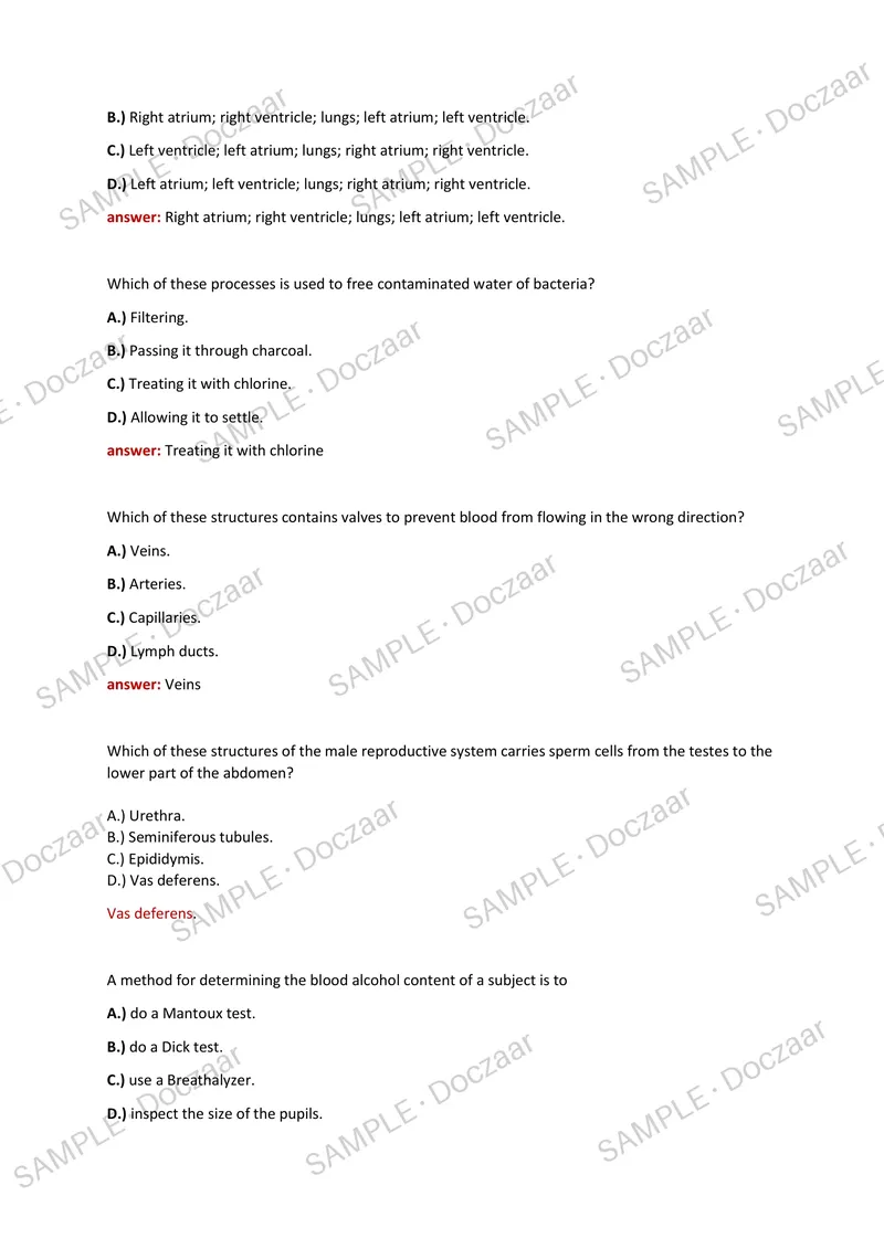Preview page 25 of PAX SCIENCE NLN EXAM 2026/2027 | 300 HIGHYIELD QUESTIONS & VERIFIED ANSWERS | LATEST TEST PREP | RECENT & MOST TESTED TO