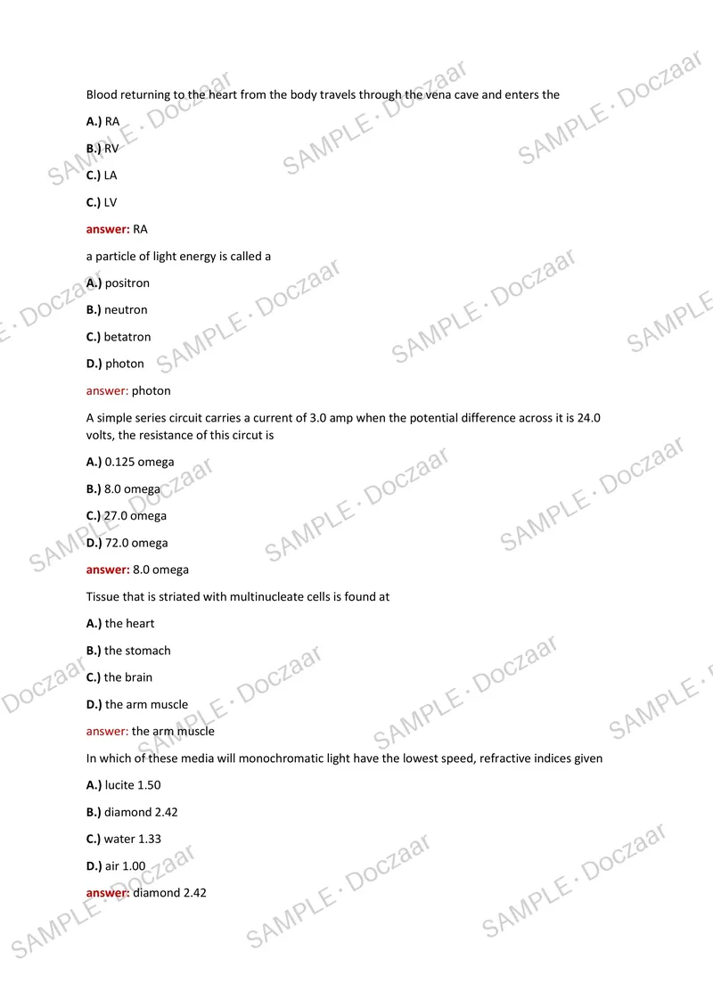 Preview page 41 of PAX SCIENCE NLN EXAM 2026/2027 | 300 HIGHYIELD QUESTIONS & VERIFIED ANSWERS | LATEST TEST PREP | RECENT & MOST TESTED TO