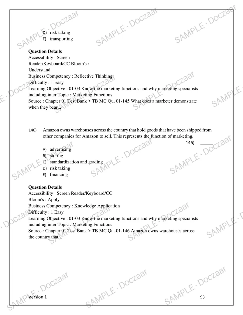 Preview page 93 of Test bank for Essentials of Marketing, latest 2026 Release by Joseph P. Cannon | All Chapters.. Instructor's Manual.