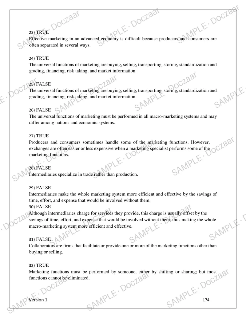 Preview page 174 of Test bank for Essentials of Marketing, latest 2026 Release by Joseph P. Cannon | All Chapters.. Instructor's Manual.