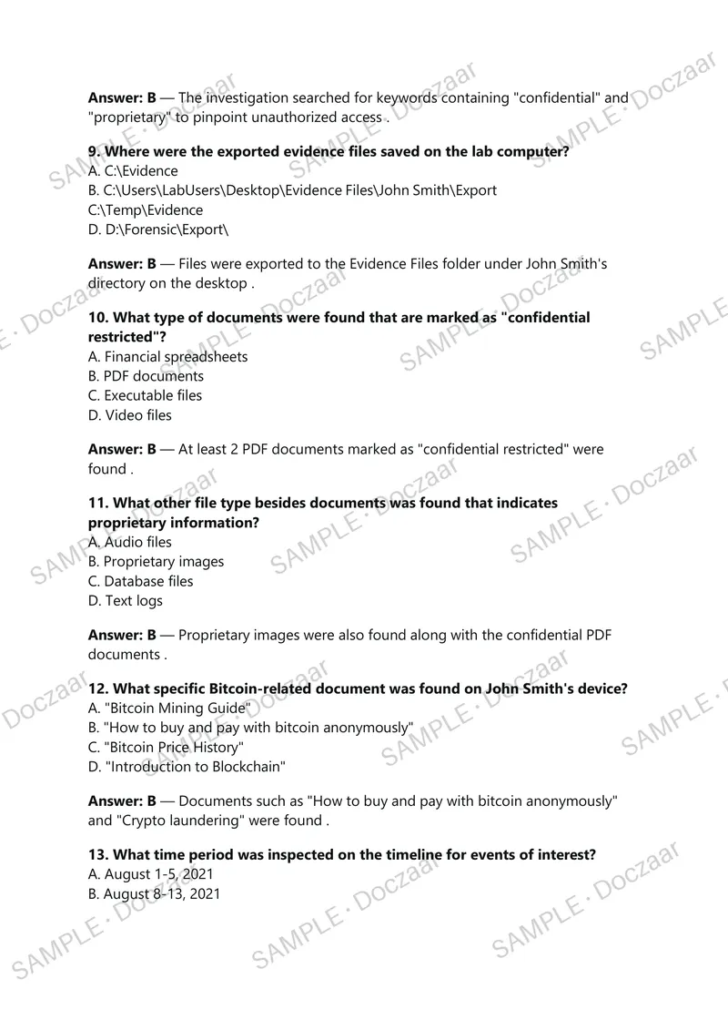 Preview page 3 of WGU D431 BFN1 TASK 2: FORENSIC INVESTIGATION |ACCURATE AND VERIFIED | 2026 UPTODATE, Study Guides, Projects, Research of