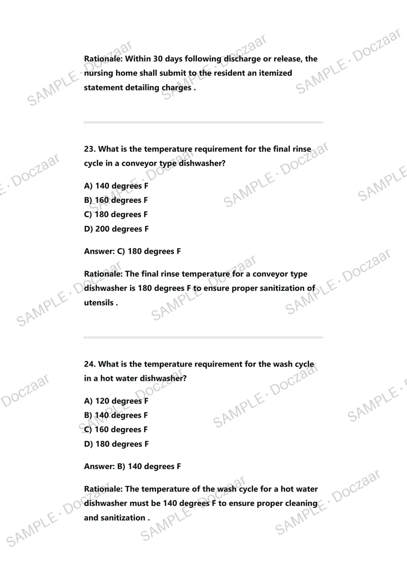 Preview page 12 of Florida Nursing Home Administrator Exam (FL NHA) Practice Test Bank (2026 / 2027)REVIEW WITH COMPLETE REAL EXAM QUESTION