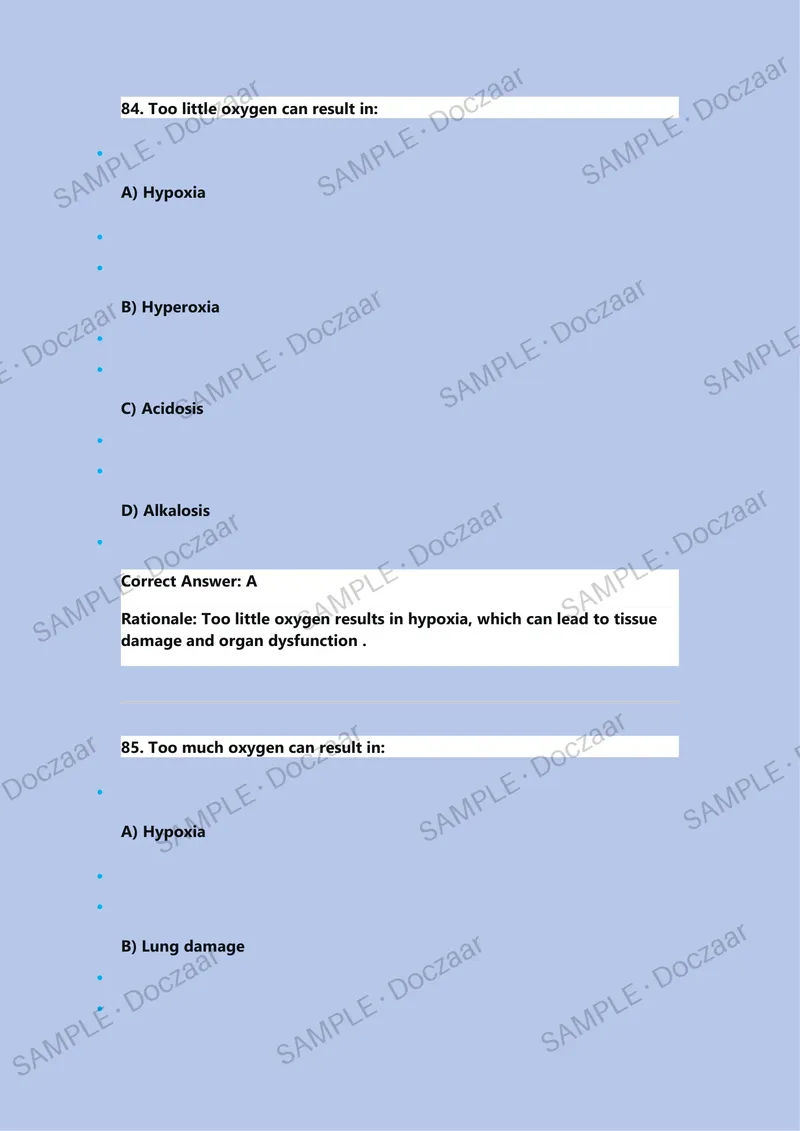 Preview page 61 of 4003 Variations Questions and Verified Answers, 100% Guarantee Pass Complete A+ Guide