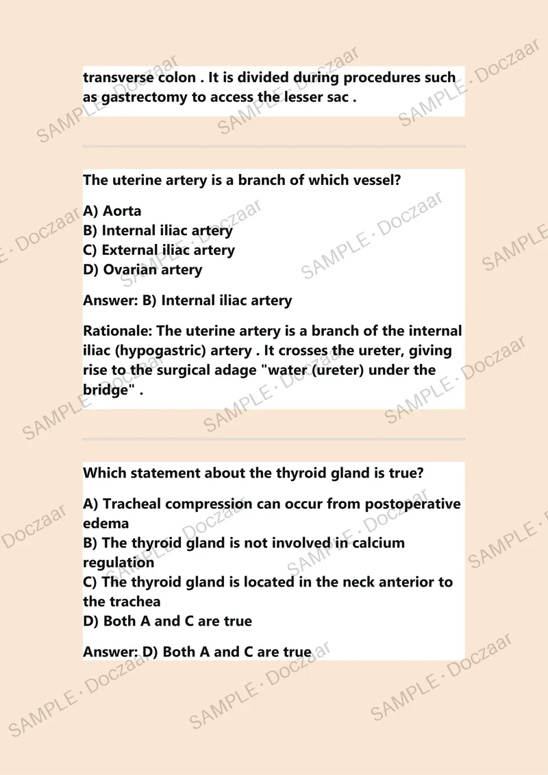 Preview page 19 of ABSA SURGICAL ASSISTANT CERTIFICATION (SA-C) EXAMINATION COMPLETE QUESTIONS AND DETAILED SOLUTIONS LATEST UPDATE THIS YE