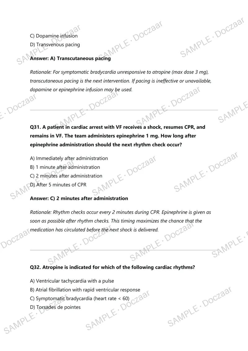 Preview page 14 of Advanced Life Support (ALS) Online  Session Final Exam – New Questions  and Verified Answers (2026 / 2027  Update)| Grad