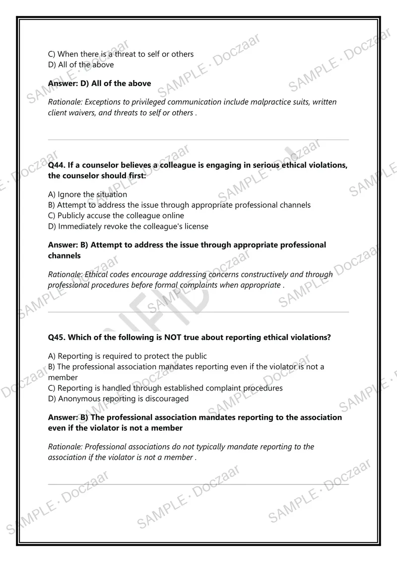 Preview page 17 of ATI PN Mental Health Proctored Exam 2026 NGN With Screenshots — Master Q&A Review
