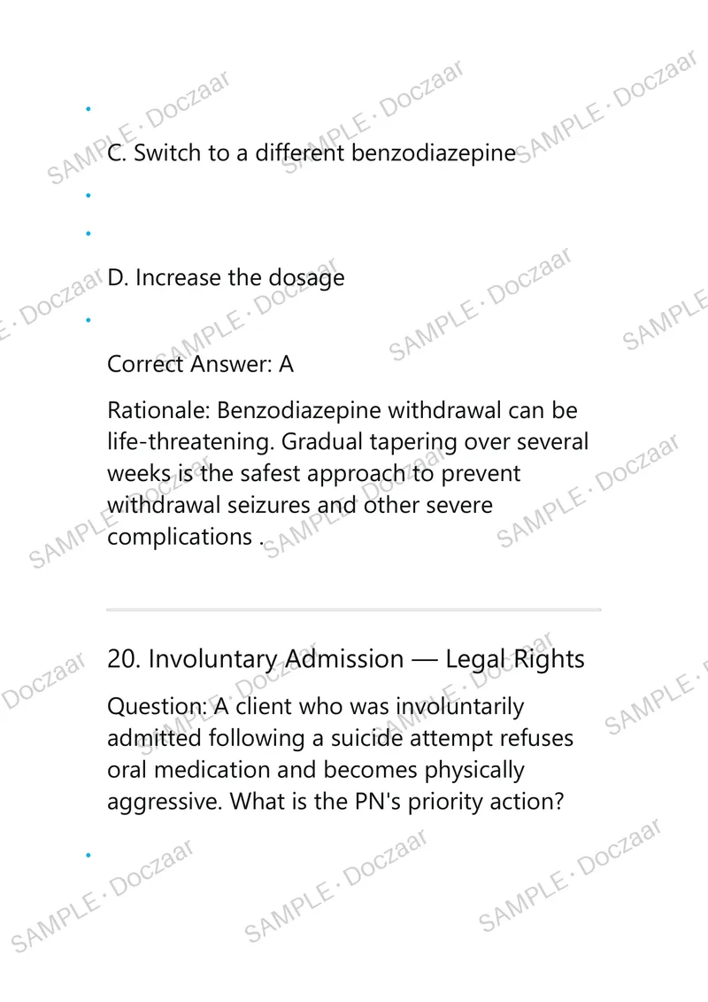 Preview page 25 of ATI PN Pharmacology Exam 2025/2026 – NGN Style Exam Study Guide Questions and Verified Answers (2024 / 2025) 100% Guaran