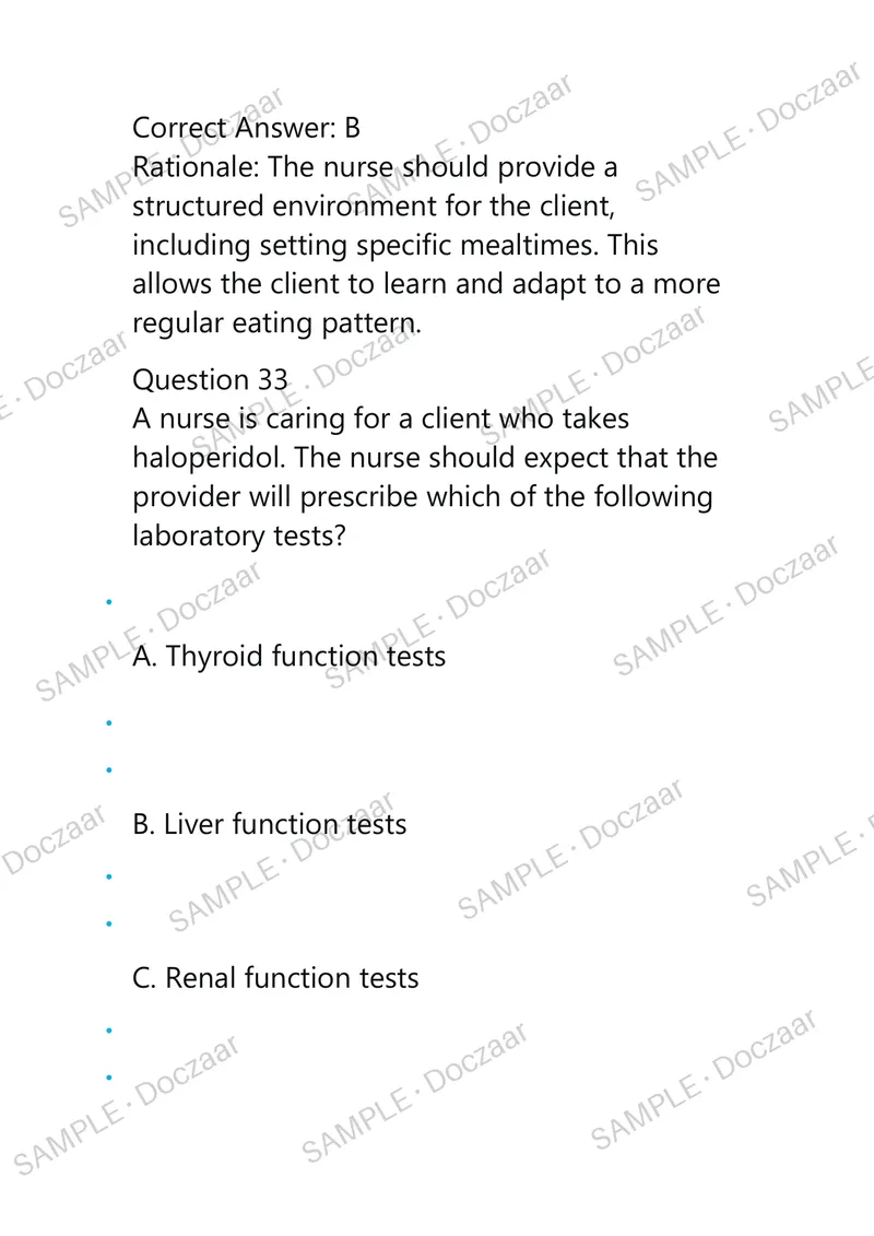 Preview page 43 of ATI PN Pharmacology Exam 2025/2026 – NGN Style Exam Study Guide Questions and Verified Answers (2024 / 2025) 100% Guaran