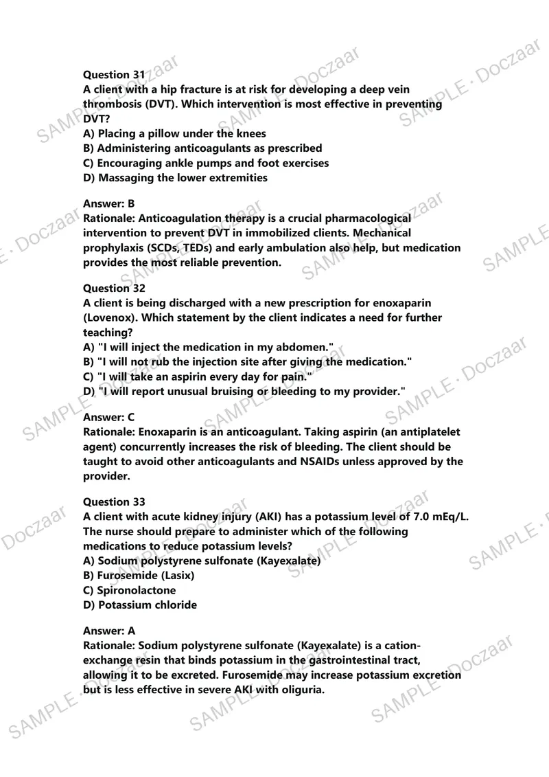 Preview page 15 of ATI RN FUNDAMENTALS PROCTORED EXAM LATEST ACTUAL 2026 EXAM QUESTIONS AND CORRECT DETAILED ANSWERS