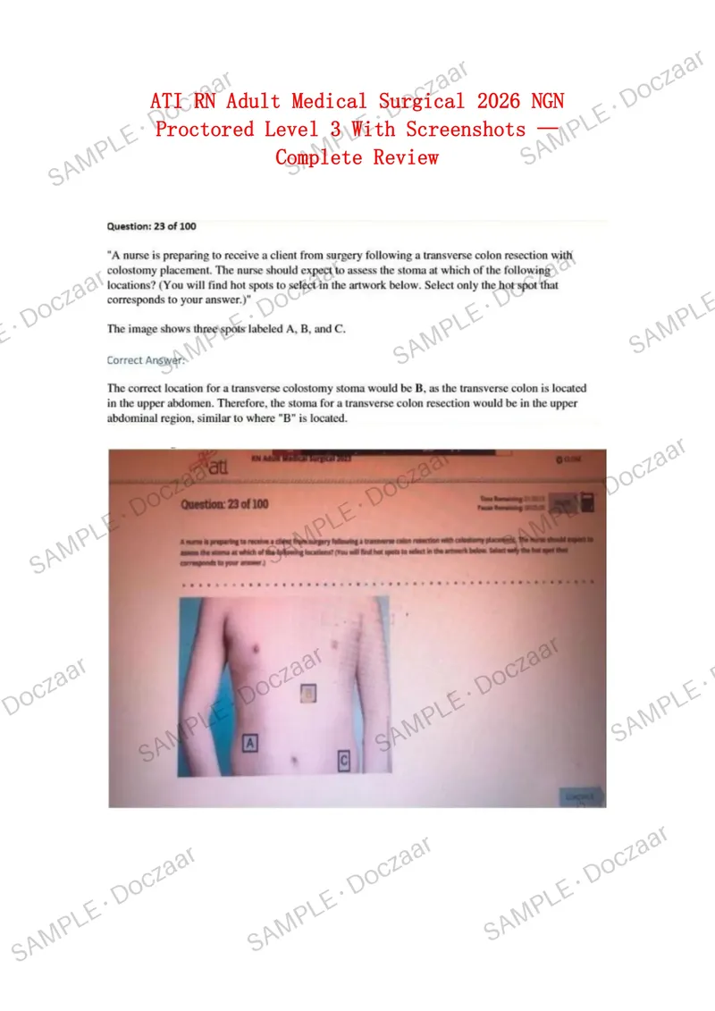 Preview page 1 of ATI RN FUNDAMENTALS PROCTORED EXAM LATEST ACTUAL 2026 EXAM QUESTIONS AND CORRECT DETAILED ANSWERS