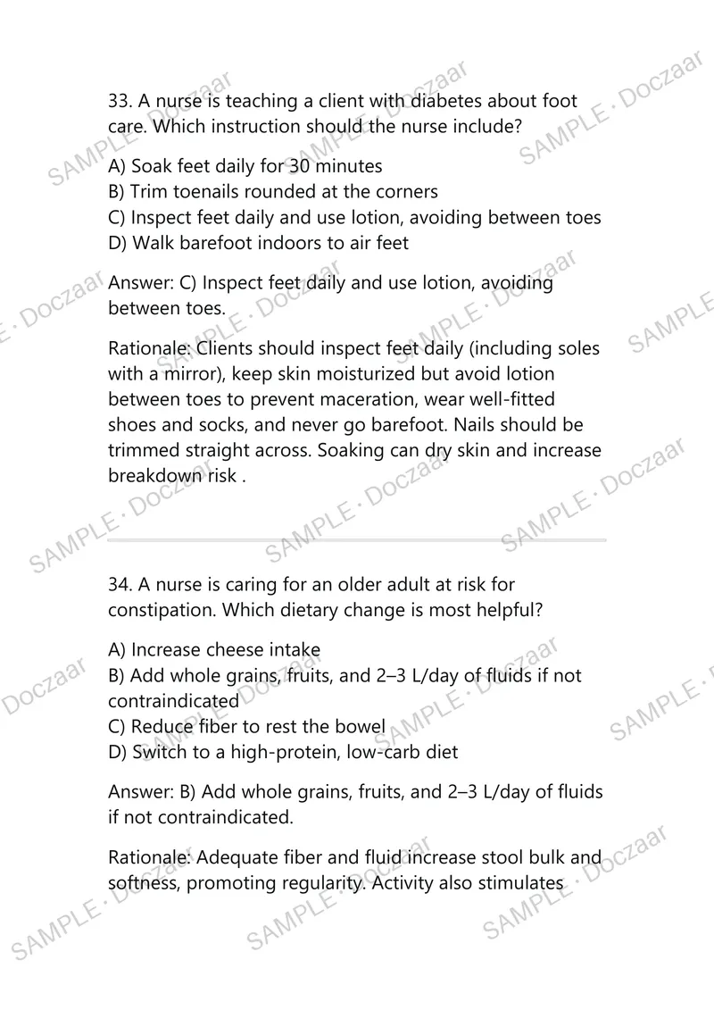 Preview page 20 of ATI RN LEADERSHIP PROCTORED EXAM 2026  | PRACTICE QUESTIONS, VERIFIED CORRECT  ANSWERS & DETAILED RATIONALES |  NURSING