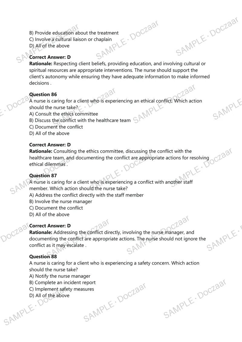 Preview page 27 of TI RN Nutrition Proctored Exam with Questions and Verified Answers, 100% Guaranteed Pass With Appropriate Explanations |