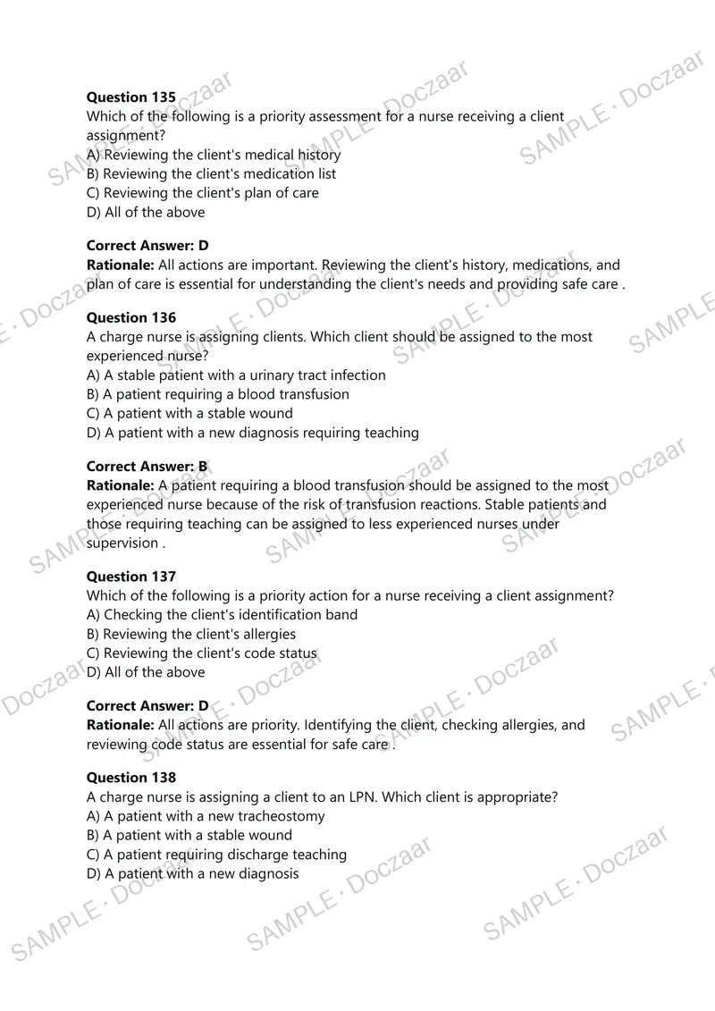 Preview page 41 of TI RN Nutrition Proctored Exam with Questions and Verified Answers, 100% Guaranteed Pass With Appropriate Explanations |