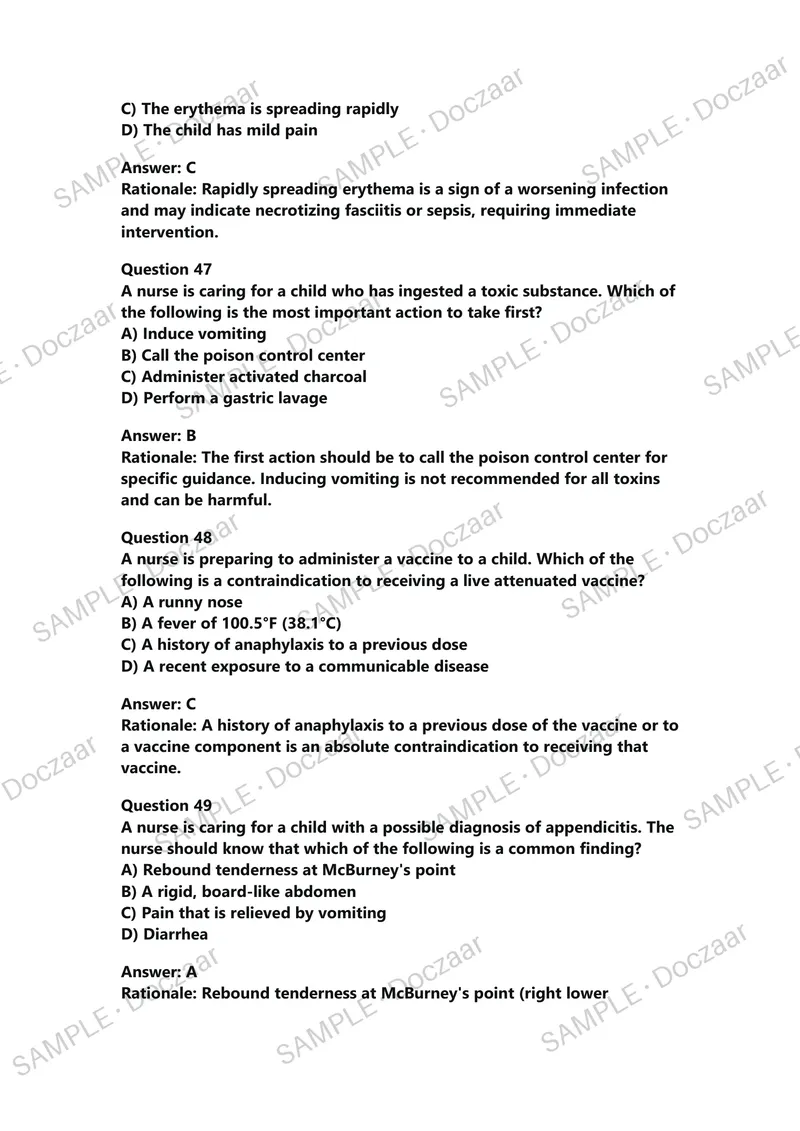 Preview page 20 of TI RN Nutrition Proctored Exam with Questions and Verified Answers, 100% Guaranteed Pass With Appropriate Explanations |
