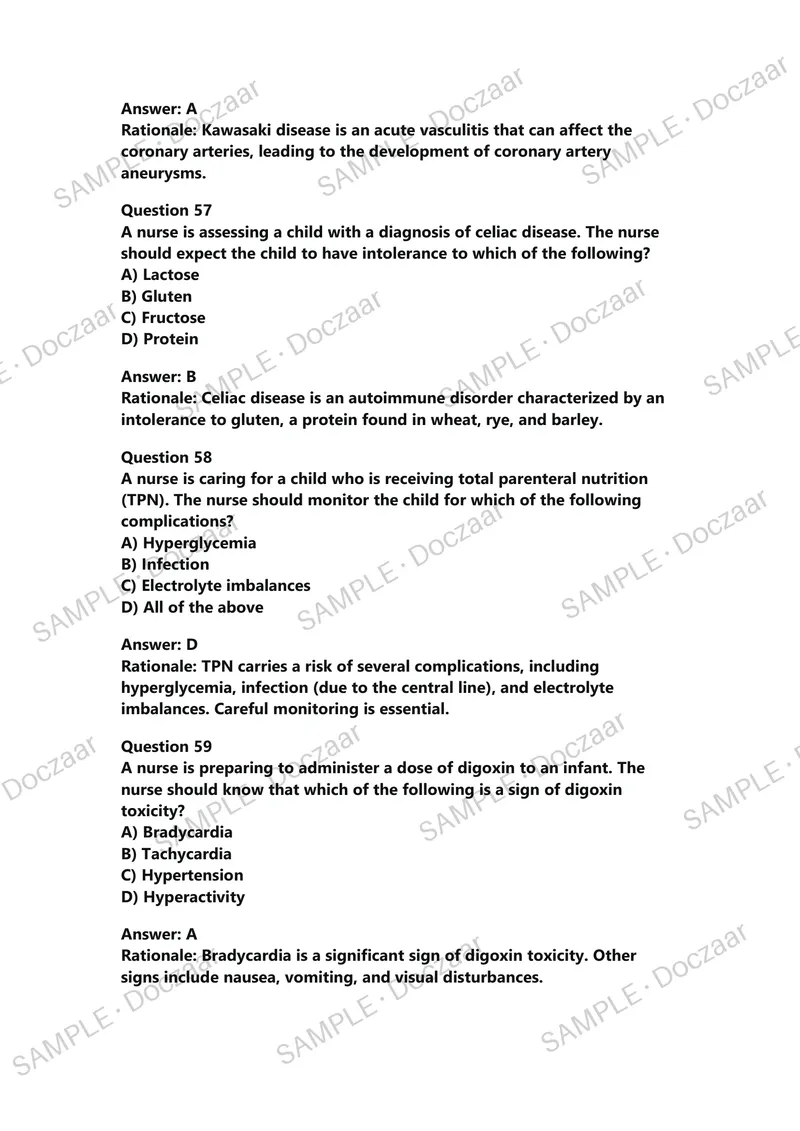 Preview page 23 of TI RN Nutrition Proctored Exam with Questions and Verified Answers, 100% Guaranteed Pass With Appropriate Explanations |