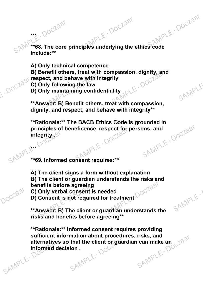 Preview page 32 of BCBA EXAM AND PRACTICE EXAM NEWEST 2026/ 2027 TEST BANK| BOARD CERTIFIED BEHAVIOR ANALYST (BCBA)