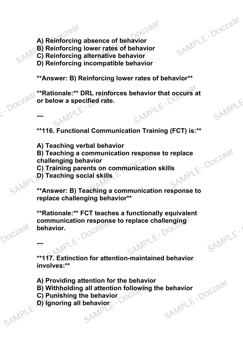 Preview page 54 of BCBA EXAM AND PRACTICE EXAM NEWEST 2026/ 2027 TEST BANK| BOARD CERTIFIED BEHAVIOR ANALYST (BCBA)