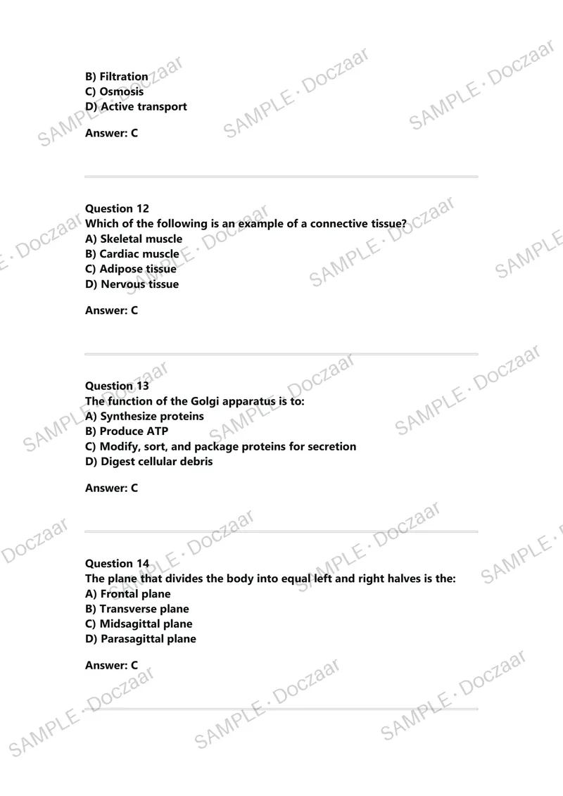 Preview page 4 of BIOS-251 Exam 2 Review | Questions and | Anatomy and Physiology I | Latest Update