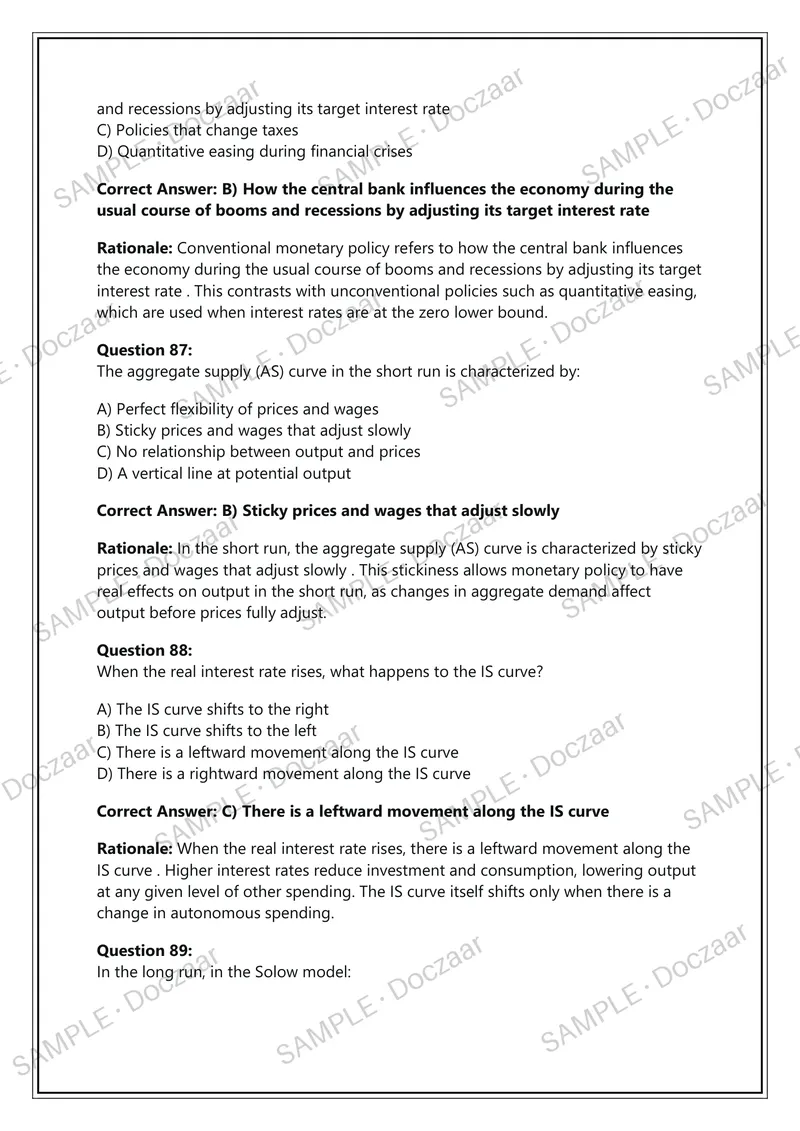 Preview page 30 of Clemson ECON 3150 Final Examination – Intermediate Macroeconomics – Clemson University  – 2026/2027 Academic Year – 100