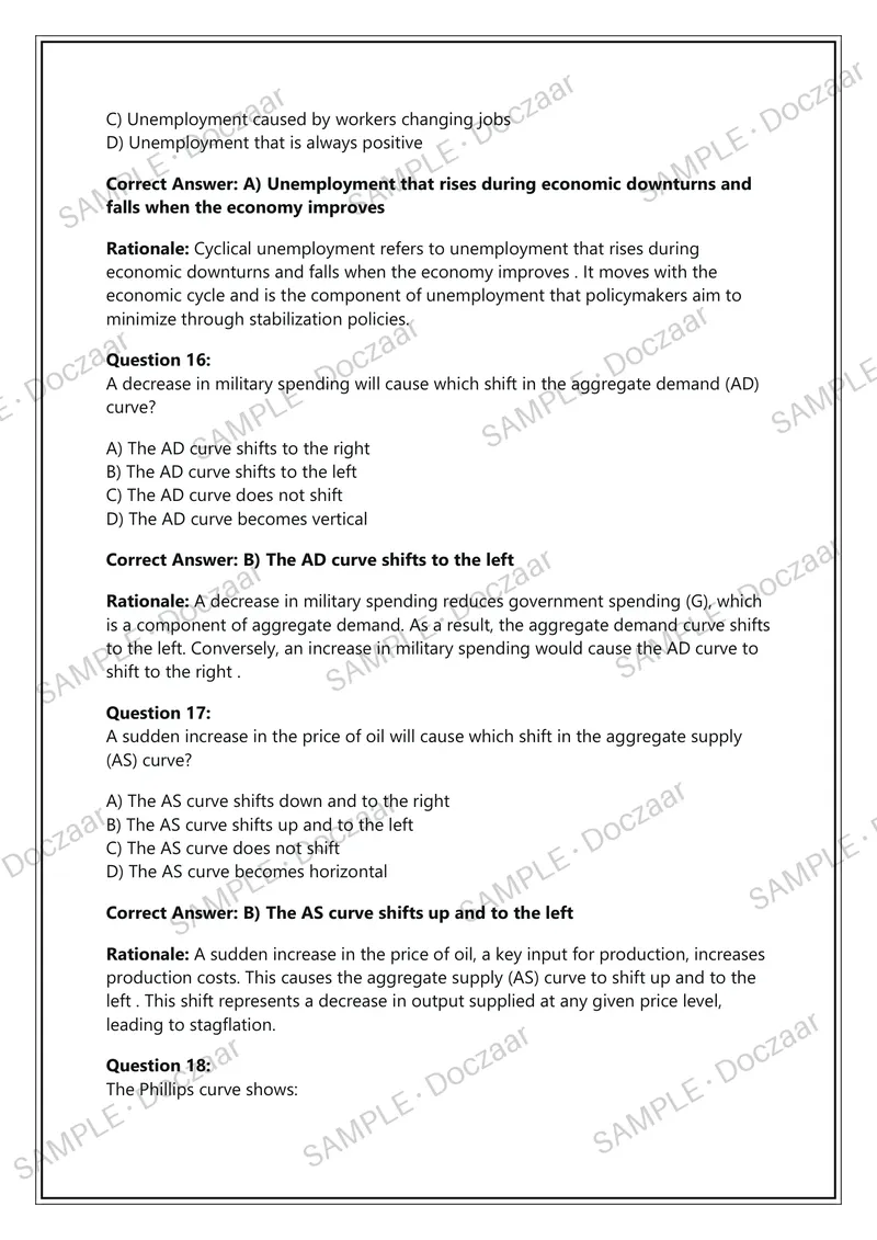 Preview page 6 of Clemson ECON 3150 Final Examination – Intermediate Macroeconomics – Clemson University  – 2026/2027 Academic Year – 100