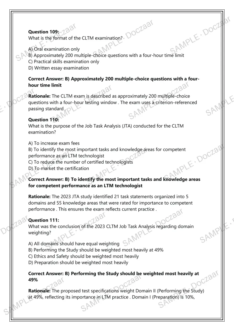 Preview page 38 of CLTM Certification Examination – Certified Long-Term  Monitoring Technologist – American Board of  Registration of Elect