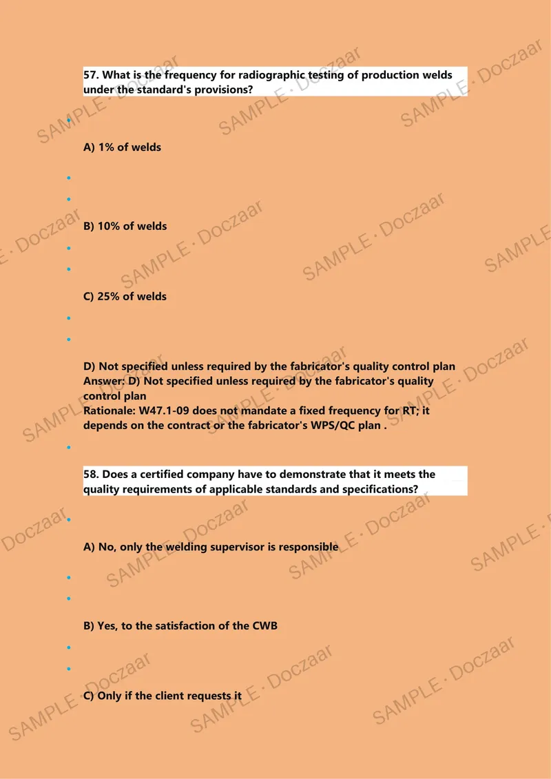 Preview page 37 of CSA Standard W47.1-09 - CWB Welding Supervisor Exam Questions And Answers Practice Questions with Solutions Newest 2026